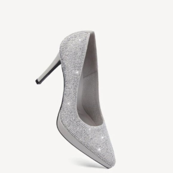 StyleFlex Pointed Toe Heeled Platform Pumps - Picture 3 of 7